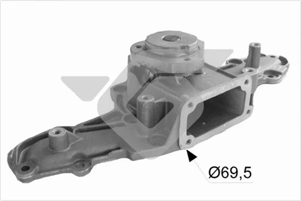 Pompe à eau, refroidissement du moteur HUTCHINSON WP293