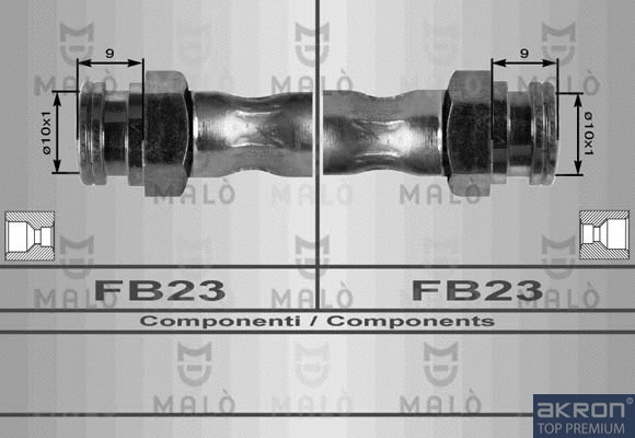 Flexible de frein AKRON-MALÒ 8506