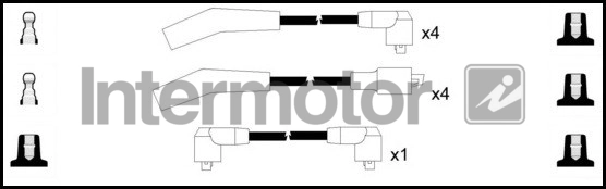 Kit de câbles d'allumage INTERMOTOR 76051