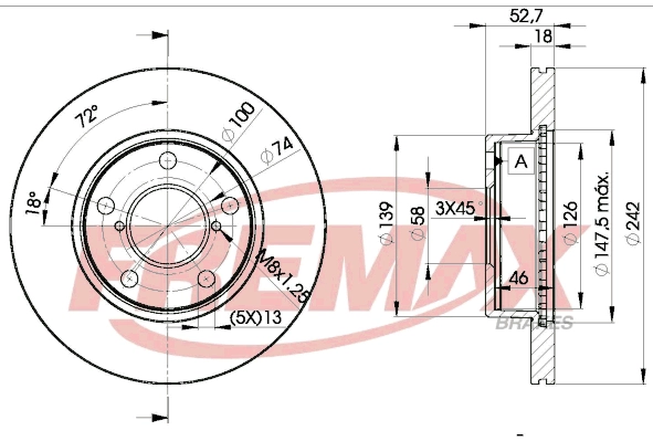 Disque de frein FREMAX BD-0032