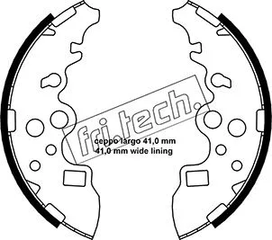 Jeu de mâchoires de frein fri.tech. 1049.157