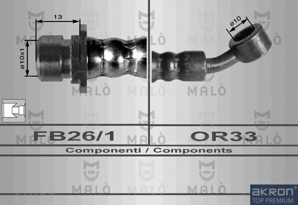 Flexible de frein AKRON-MALÒ 80021