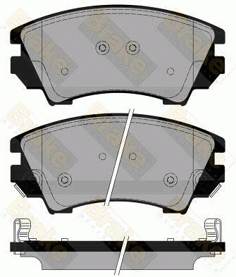 Kit de plaquettes de frein, frein à disque Brake ENGINEERING PA1778