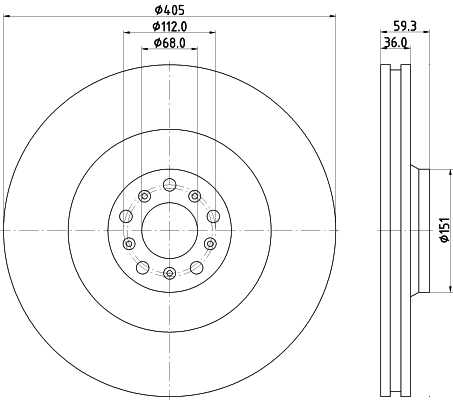 Disque de frein MINTEX MDC83095C