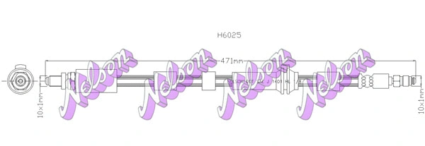 Flexible de frein KAWE H6025