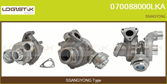 Turbocompresseur, suralimentation LGK 070088000LKA