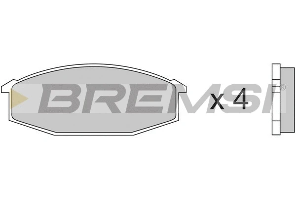 Kit de plaquettes de frein, frein à disque BREMSI BP2180