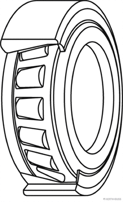 Kit de roulements de roue HERTH+BUSS JAKOPARTS J4713006