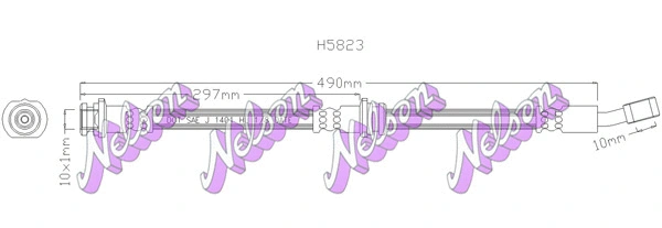 Flexible de frein KAWE H5823