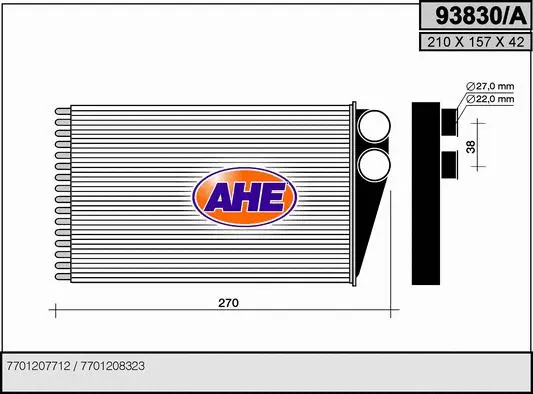 Système de chauffage AHE 93830/A
