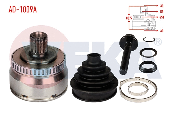 Jeu de joints, arbre de transmission VEKA AD-1009A
