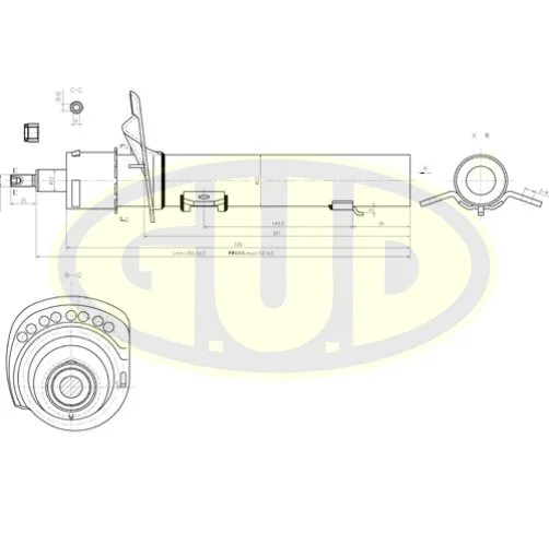 Amortisseur G.U.D. GSA335922