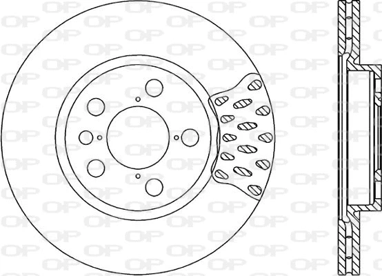 Disque de frein OPEN PARTS BDA1674.20