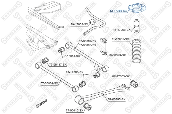 Coupelle de suspension STELLOX 12-17368-SX