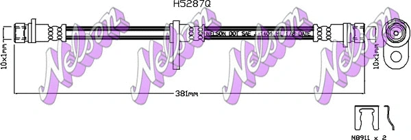 Flexible de frein KAWE H5287Q