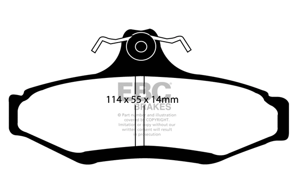 Kit de plaquettes de frein, frein à disque EBC Brakes DP21197