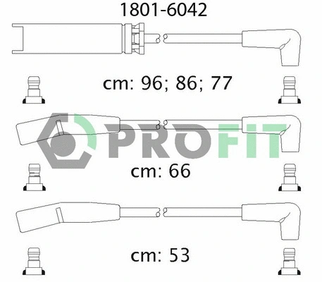 Kit de câbles d'allumage PROFIT 1801-6042
