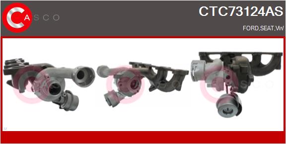 Turbocompresseur, suralimentation CASCO CTC73124AS