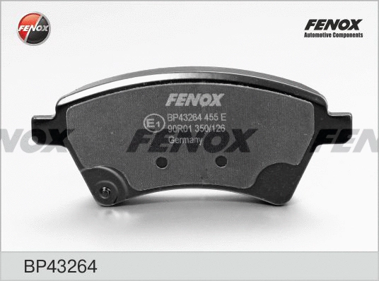 Kit de plaquettes de frein, frein à disque FENOX BP43264