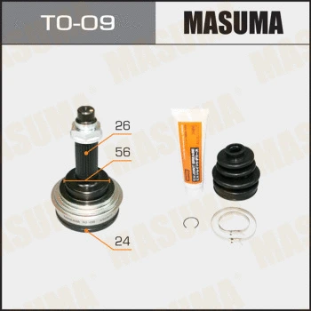 Jeu de joints, arbre de transmission MASUMA TO-09