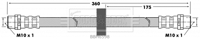 Flexible de frein BORG & BECK BBH6598