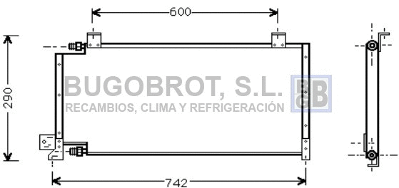 Condenseur, climatisation BUGOBROT 62-JE5011