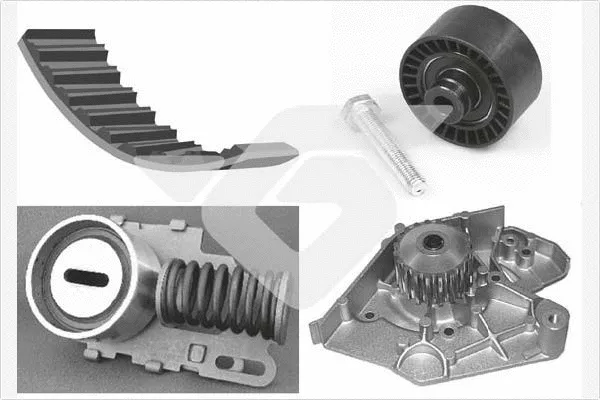 Pompe à eau + kit de courroie crantée HUTCHINSON KH 28WP18