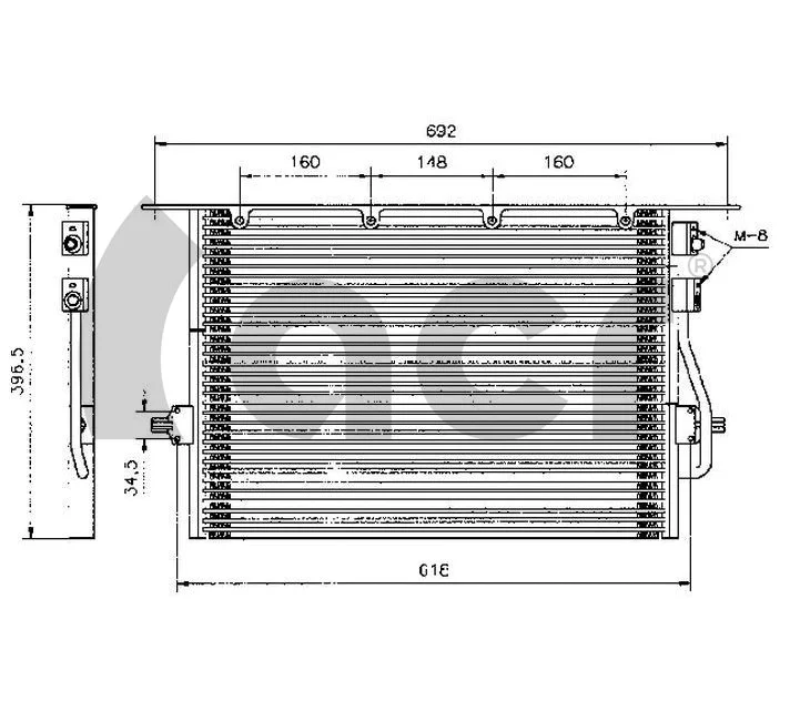 Condenseur, climatisation ACR 300041