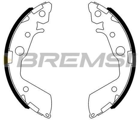 Jeu de mâchoires de frein BREMSI GF0718