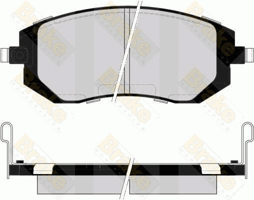 Kit de plaquettes de frein, frein à disque Brake ENGINEERING PA1556