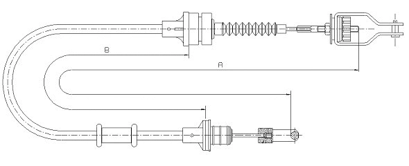 Tirette à câble, commande d'embrayage SONOVA CF01444