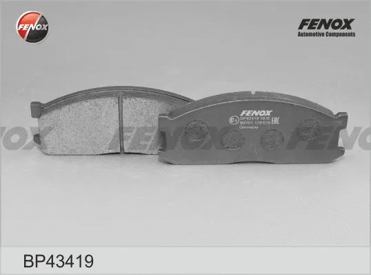 Kit de plaquettes de frein, frein à disque FENOX BP43419