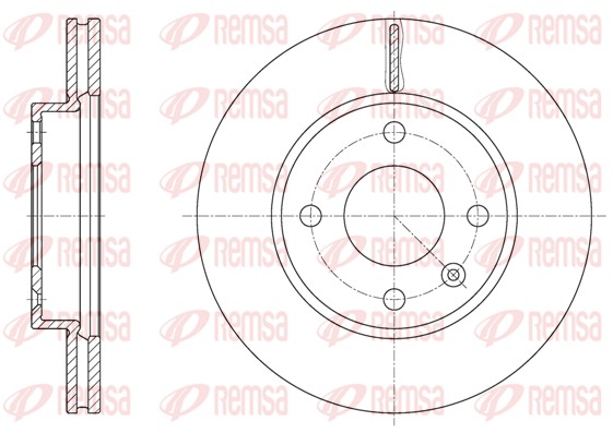 Disque de frein REMSA 61624.10