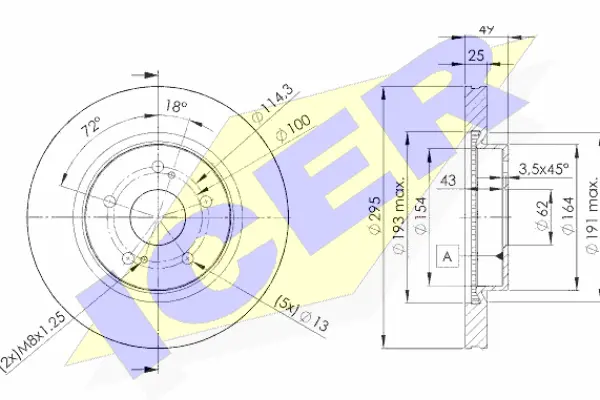 Disque de frein ICER 78BD4803-2