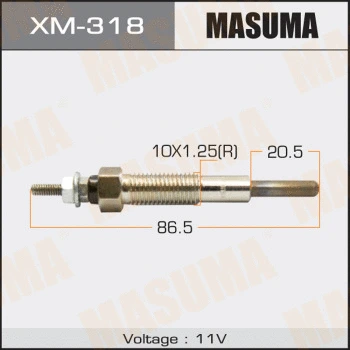 Bougie de préchauffage MASUMA XM-318