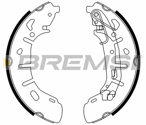 Jeu de mâchoires de frein BREMSI GF0148