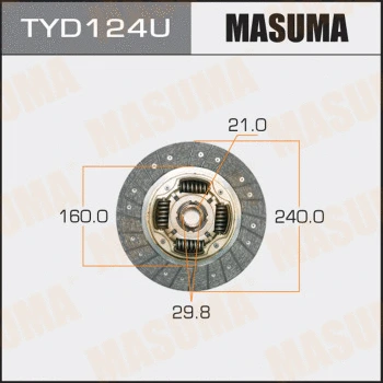 Disque d'embrayage MASUMA TYD124U