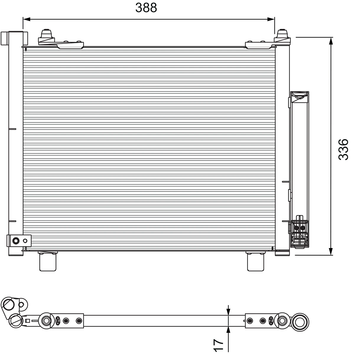 Condenseur, climatisation VALEO 814229