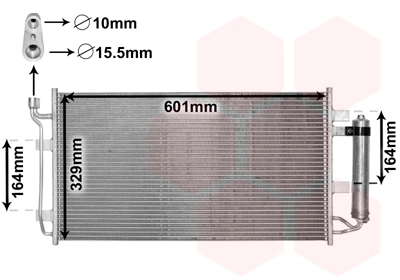 Condenseur, climatisation VAN WEZEL 33005387