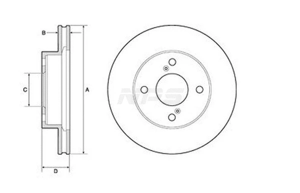 Disque de frein NPS S330I32