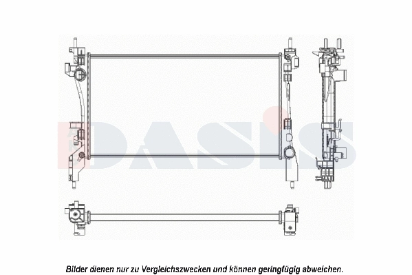 Radiateur, refroidissement du moteur AKS DASIS 060026N