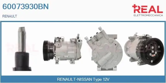 Compresseur, climatisation REAL 60073930BN
