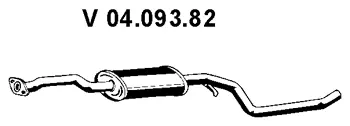 Silencieux avant EBERSPÄCHER 04.093.82