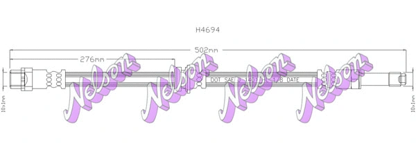 Flexible de frein KAWE H4694