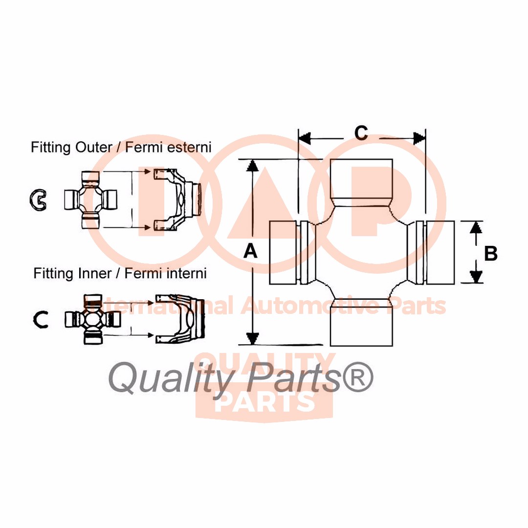 Joint, arbre de transmission IAP QUALITY PARTS 308-17160