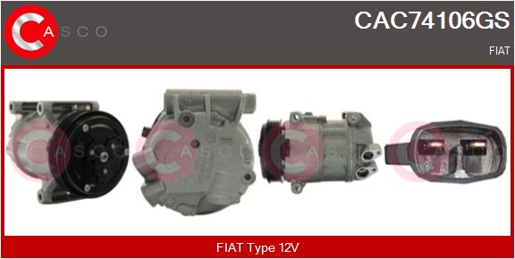 Compresseur, climatisation CASCO CAC74106GS
