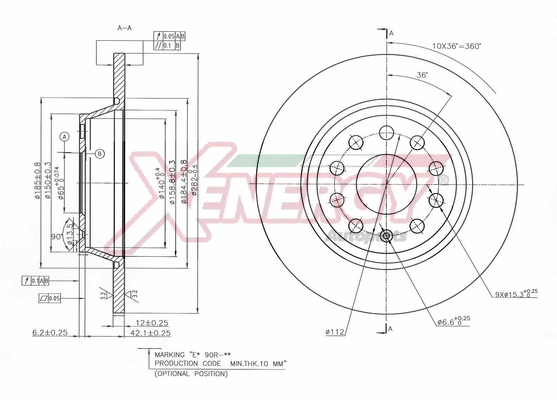 Disque de frein AP XENERGY X601542