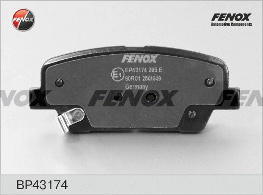 Kit de plaquettes de frein, frein à disque FENOX BP43174