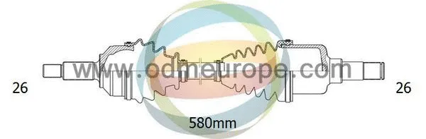 Arbre de transmission 4X4 ESTANFI EST-18-012670