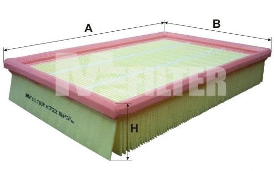 Filtre à air MFILTER K 722